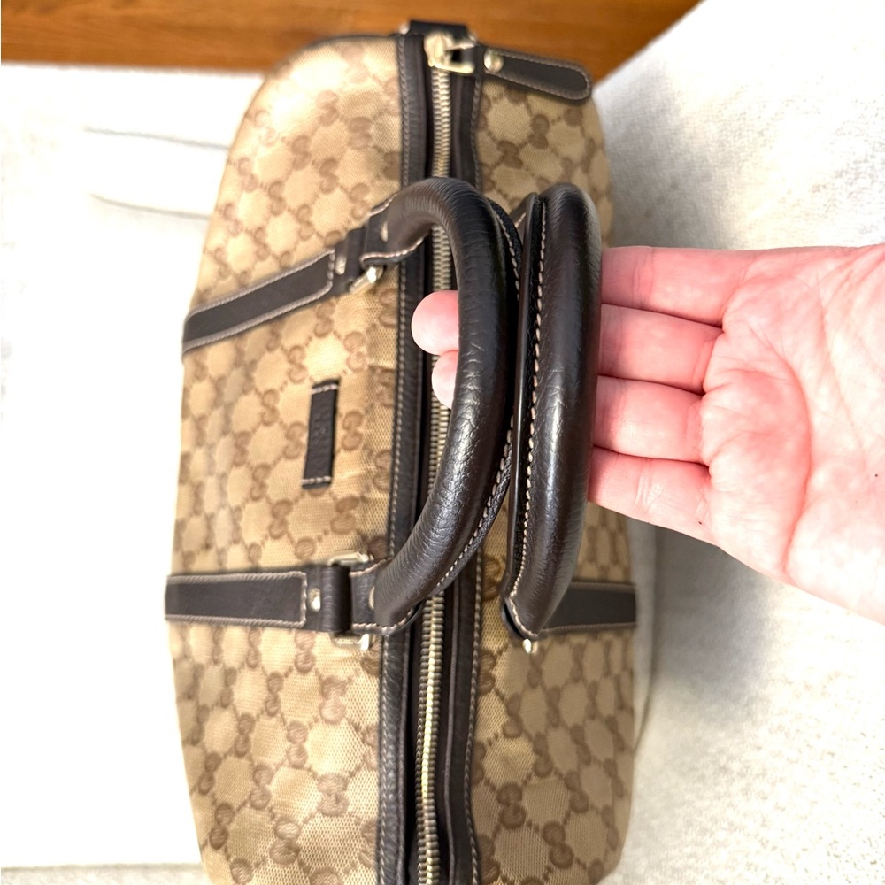 Authentic Gucci Joy Boston bag brown monogram coated canvas medium size - Picture 13 of 16